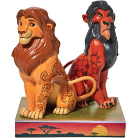 Disney : Le Roi Lion - Traditions - Statue Simba & Scar "Proud and Petulant"