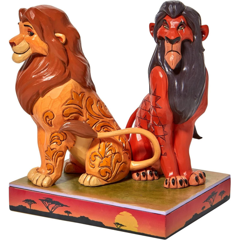 Disney : Le Roi Lion - Traditions - Statue Simba & Scar "Proud and Petulant"