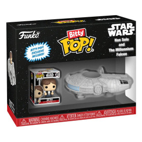 Star Wars - Bitty Pop! Rides - Han Solo & The Millennium Falcon 2,5 cm