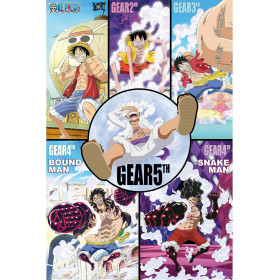 One Piece - grand poster Historique des Gears (61 x 91,5 cm)