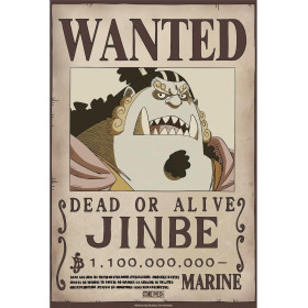 One Piece - poster Wanted Jinbe (52 x 38 cm)