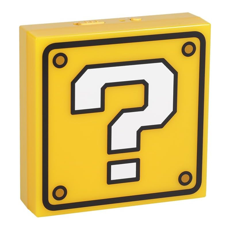 Super Mario - Lampe veilleuse plate Question Block