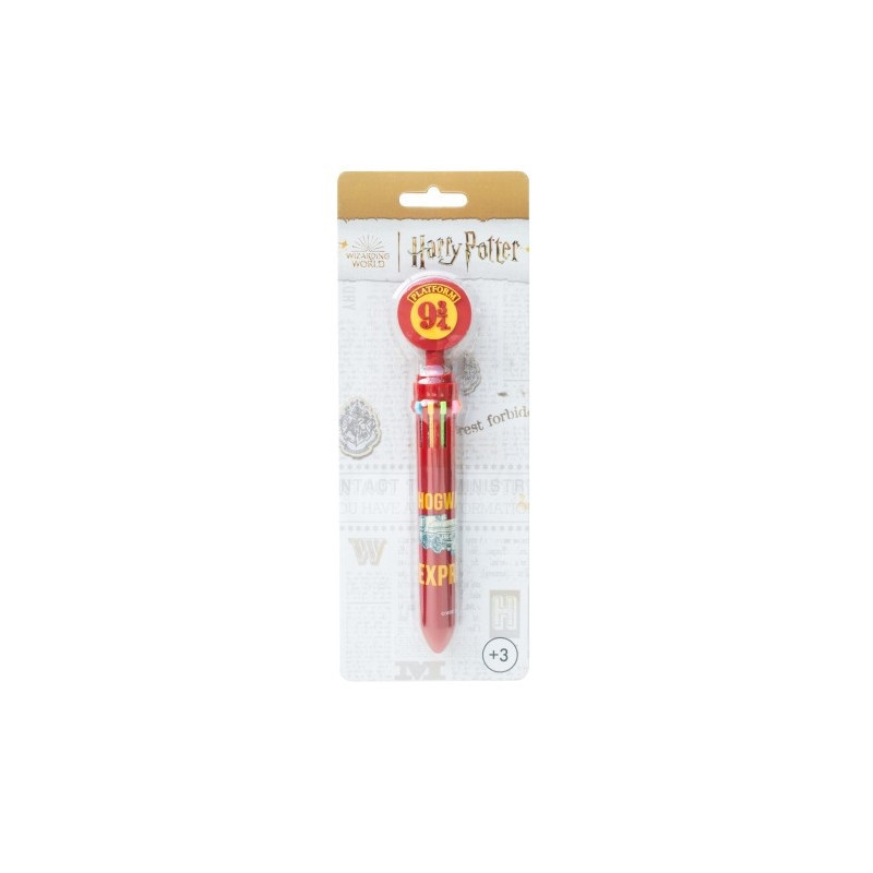 Harry Potter - Stylo à bille 10 couleurs Hogwarts Express