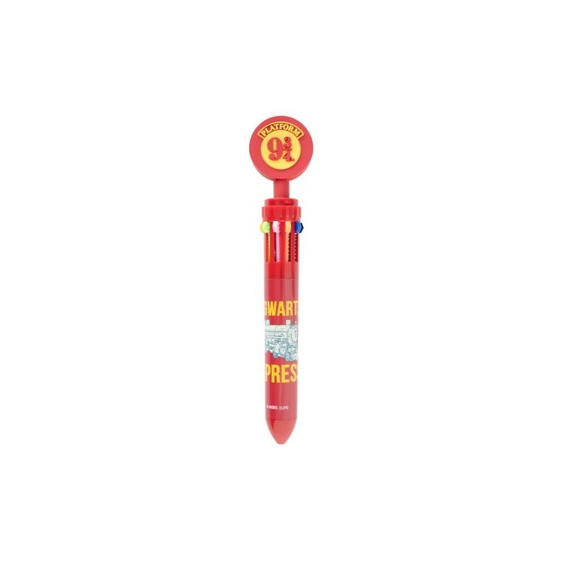 Harry Potter - Stylo à bille 10 couleurs Hogwarts Express