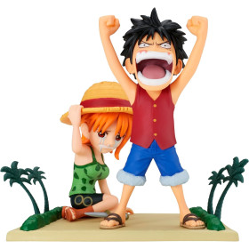 One Piece - Figurine WCF Log Stories : Luffy & Nami 7 cm