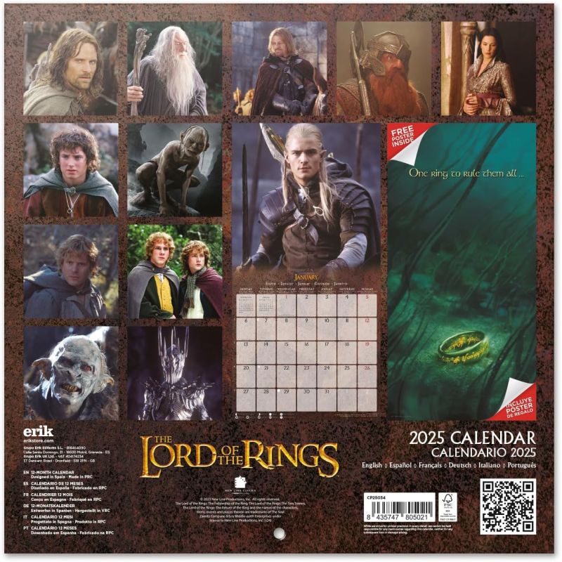 Lord of the Rings - Calendrier 2025