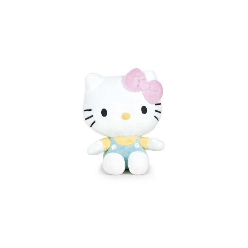 Sanrio - Peluche 15 cm Hello Kitty bleu clair