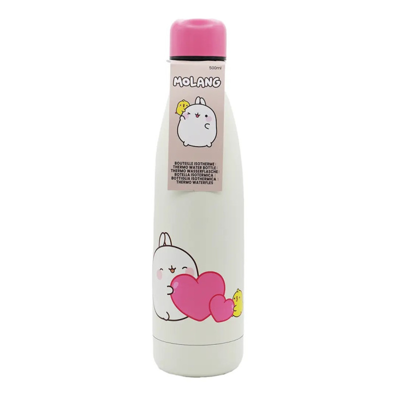 Molang - Bouteille gourde isotherme 500 ml Coeur