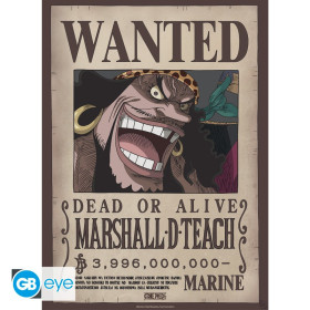 One Piece - poster Wanted Wano Blackbeard (52 x 38 cm)