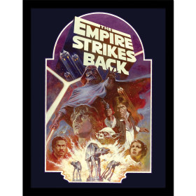 Star Wars - poster encadré Empire Strikes Back Block (30 x 40 cm)