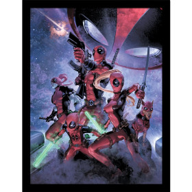 Marvel - poster encadré Deadpool Family (30 x 40 cm)