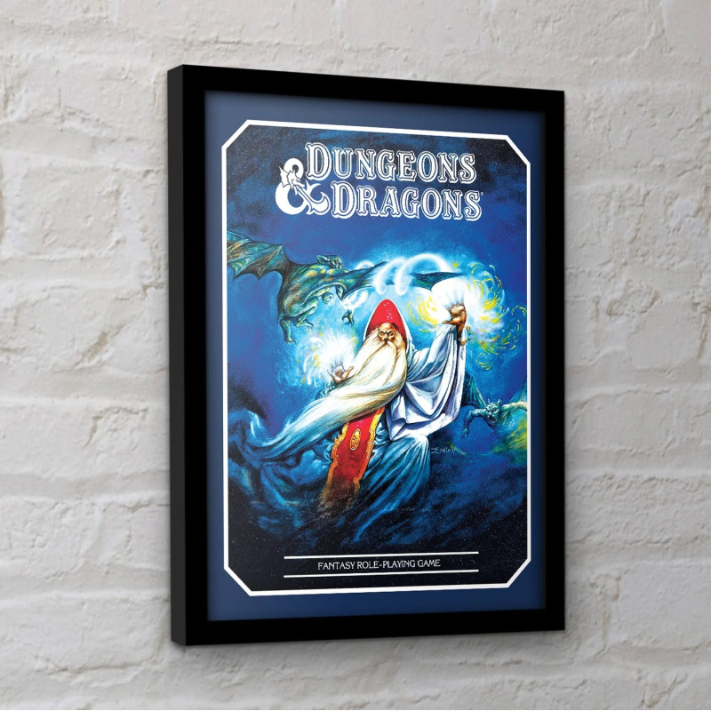 Dungeons & Dragons - poster encadré Wizard (30 x 40 cm)