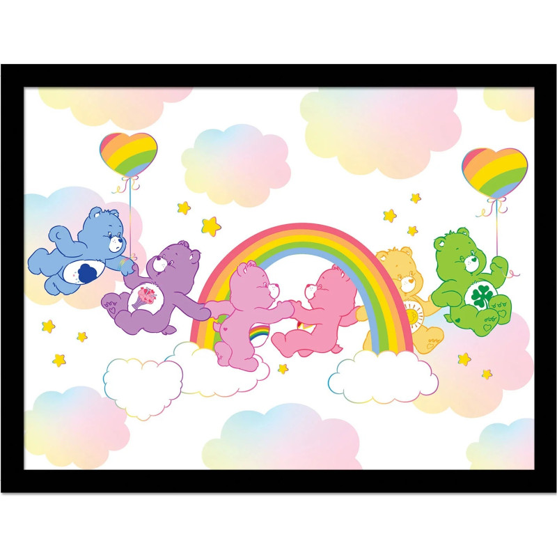 Bisounours Care Bears - poster encadré Rainbow (30 x 40 cm)