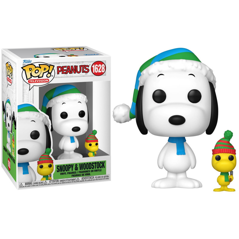 Peanuts - Pop! A Charlie Brown Christmas - Snoopy & Woodstock n°1628 BOITE ABIMEE