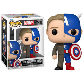 Marvel - Pop! Split - Steve Rogers / Captain America n°1431