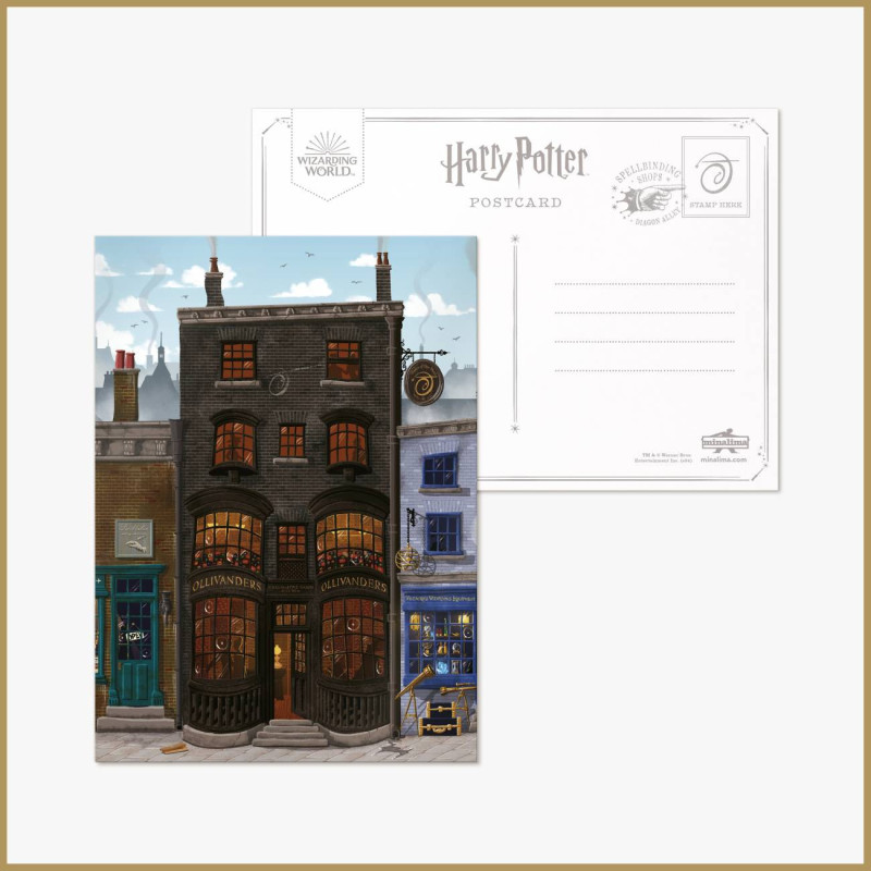 Harry Potter - Carte postale Mystery Diagon Alley 1 EXEMPLAIRE ALEATOIRE