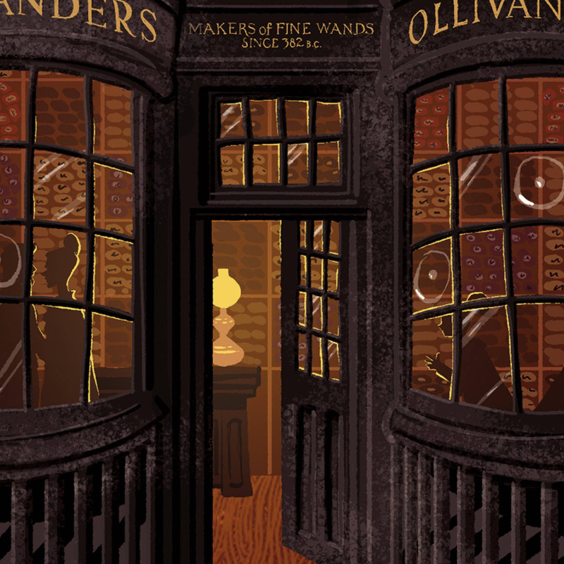 Harry Potter - Poster Art Print Spellbinding Shops series : Ollivanders