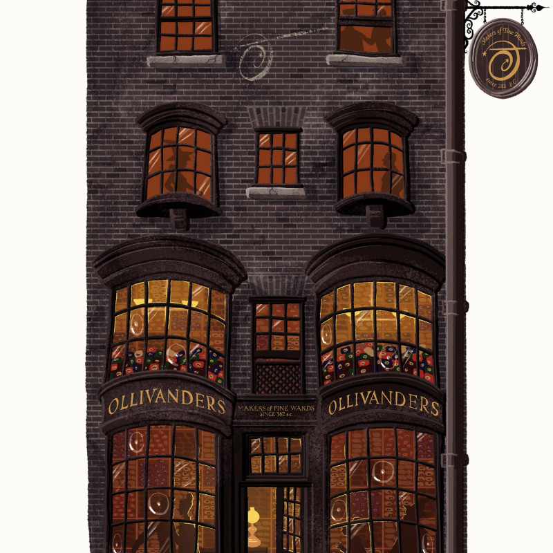 Harry Potter - Poster Art Print Spellbinding Shops series : Ollivanders