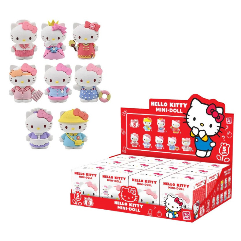 Sanrio - Petite figurine Hello Kitty Mini Dress-Up Series 5 cm 1 EXEMPLAIRE ALEATOIRE