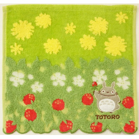 Mon voisin Totoro - Serviette Fleurs & Fraises 25 x 25 cm