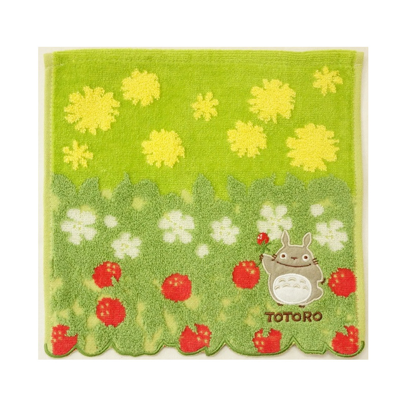 Mon voisin Totoro - Serviette Fleurs & Fraises 25 x 25 cm