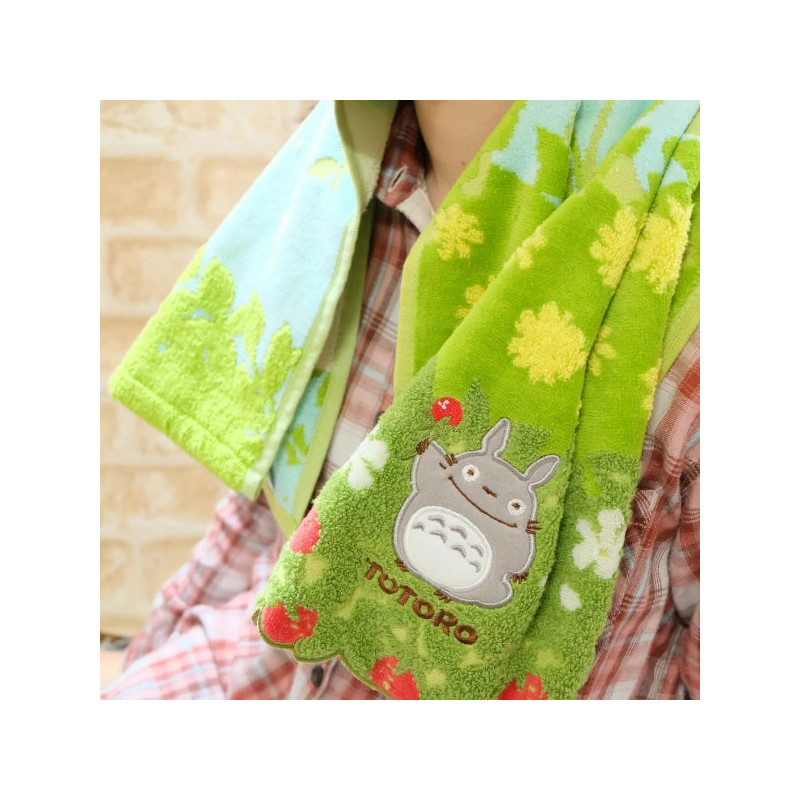 Mon voisin Totoro - Serviette torchon Fleurs & Fraises 34 x 80 cm