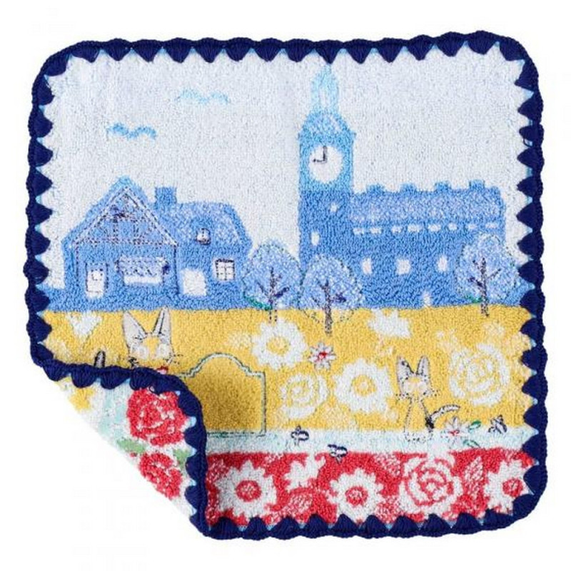 Kiki la Petite Sorcière - Serviette Jiji Rues 25 x 25 cm