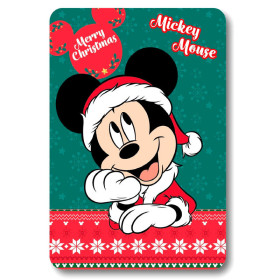 Disney - Couverture plaid Noël Mickey