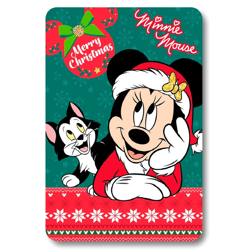 Disney - Couverture plaid Noël Minnie