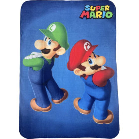 Super Mario - Couverture plaid Mario & Luigi