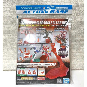 Gundam - Action Base 2 Sparkle Clear Red