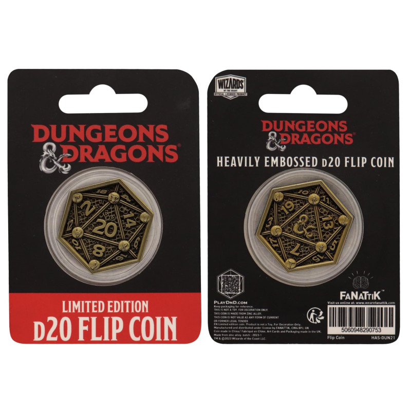 Dungeons & Dragons - Cartes de classe et pièce D20