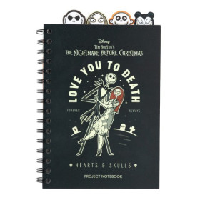 Nightmare Before Christmas - Carnet bullet journal Jack & Sally