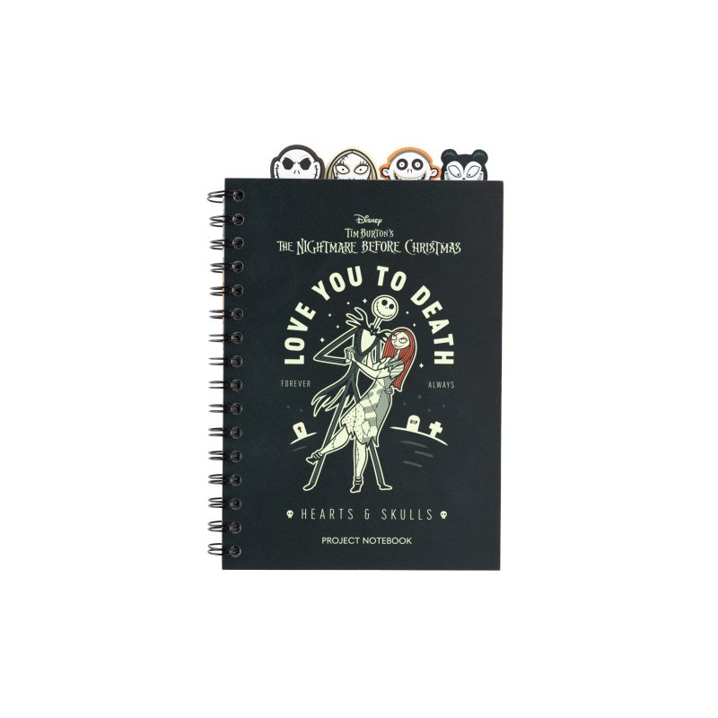 Nightmare Before Christmas - Carnet bullet journal Jack & Sally