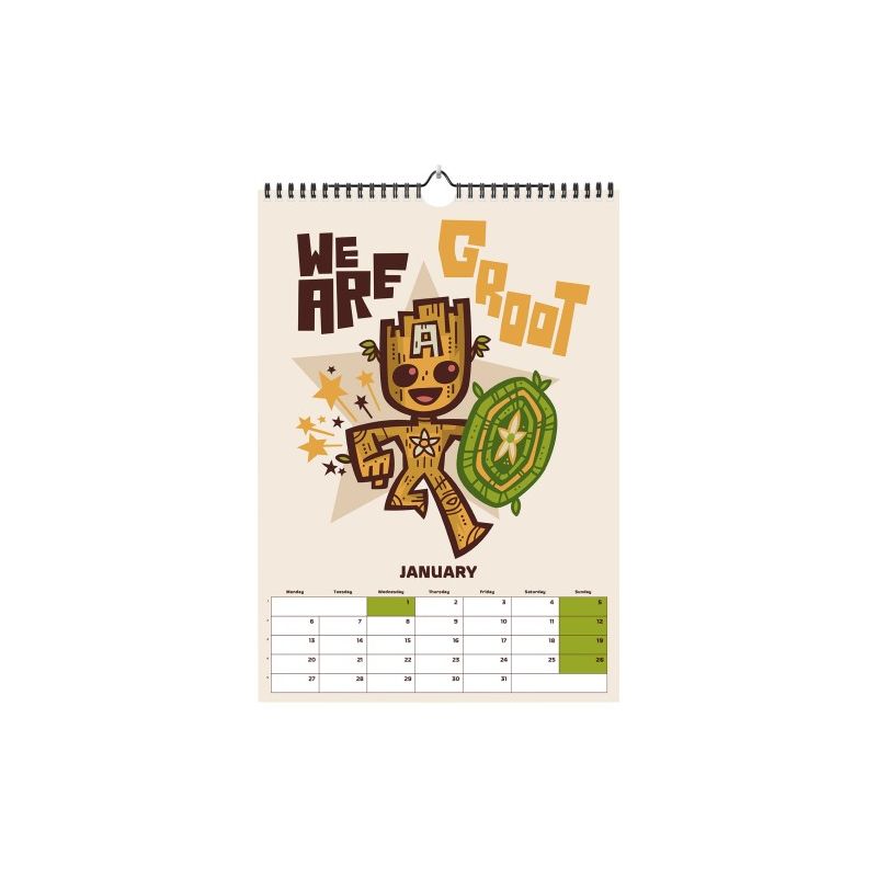 Marvel - Calendrier A3 2025 We Are Groot