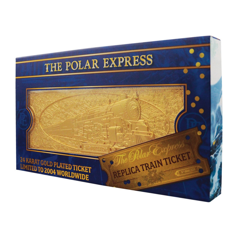 NOVEMBRE 2024 The Polar Express Réplique Train Ticket 24k Gold