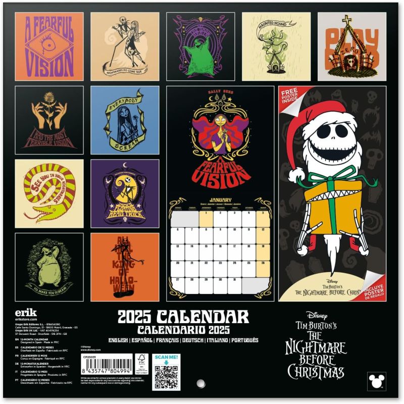 Nightmare Before Christmas - Calendrier 2025