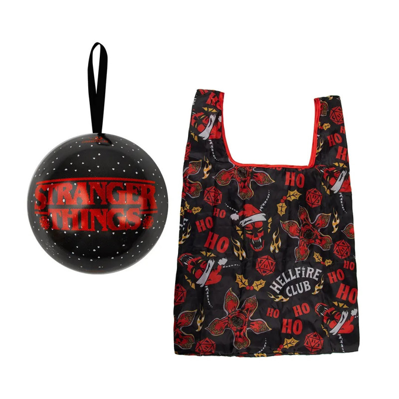 Stranger Things - Boule à sapin capsule Sac shopping Hellfire Club