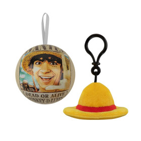 One Piece (Netflix) - Boule à sapin capsule Porte-clé bag clip peluche Chapeau Luffy