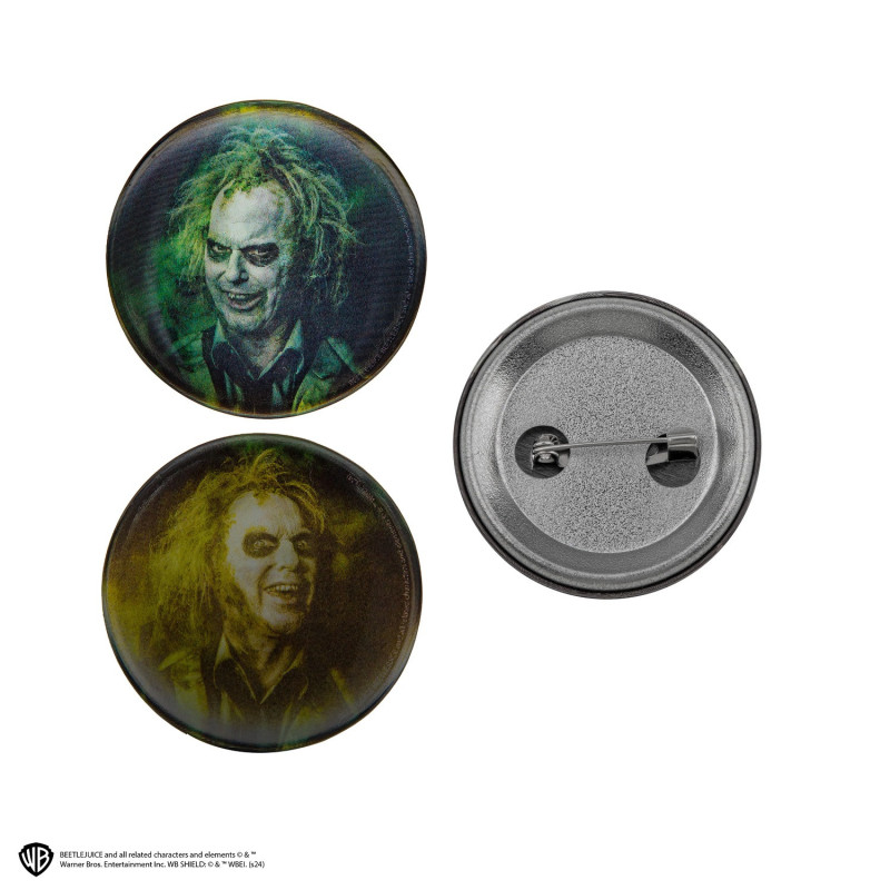 Beetlejuice - Set de 6 badges lenticulaires