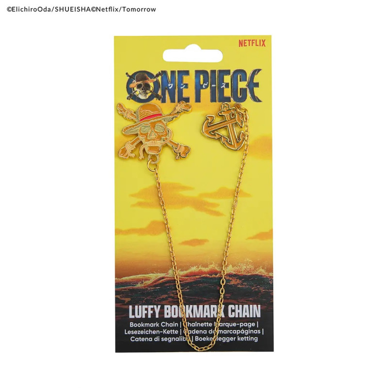 OCTOBRE 2024 : One Piece (Netflix) - Marque-page chaîne Crâne Jolly Roger de Luffy