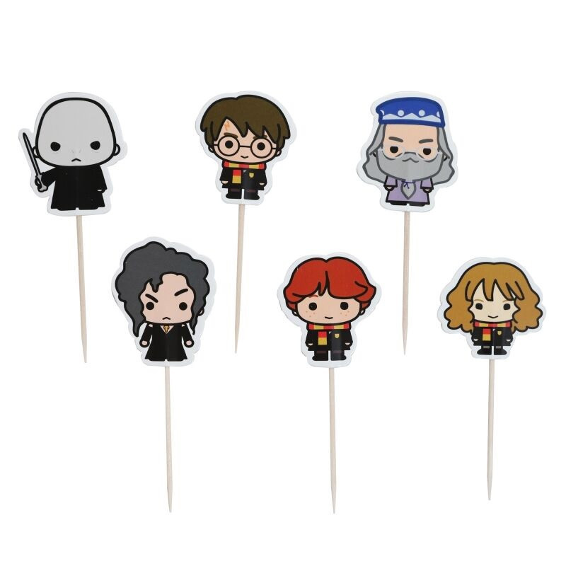 Harry Potter - Set de 12 caissettes à cupcakes & toppers personnages