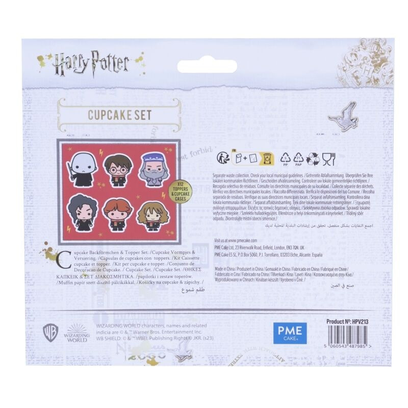 Harry Potter - Set de 12 caissettes à cupcakes & toppers personnages