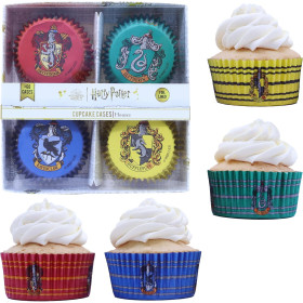 Harry Potter - Set de 60 caissettes à cupcakes 4 Maisons