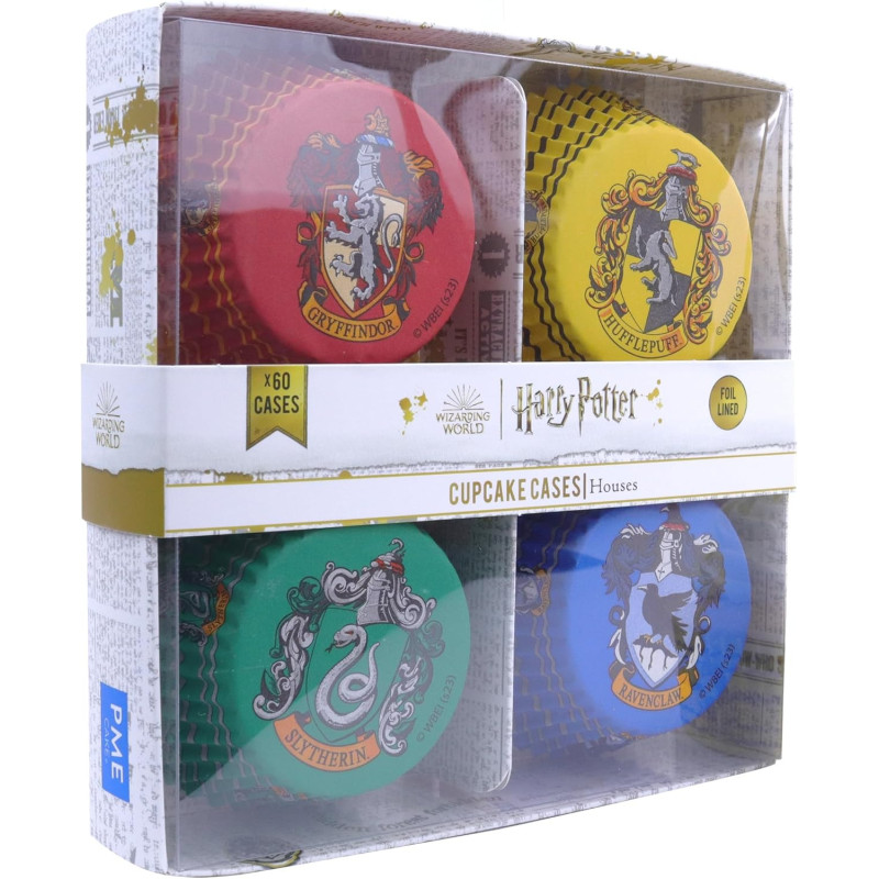 Harry Potter - Set de 60 caissettes à cupcakes 4 Maisons