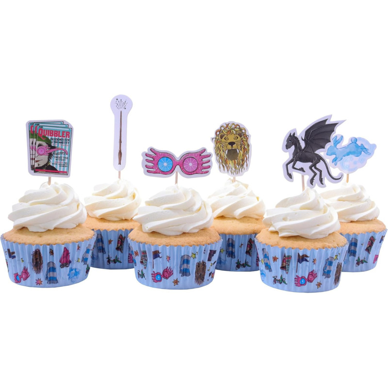 Harry Potter - Set de 24 caissettes à cupcakes & toppers Luna Lovegood