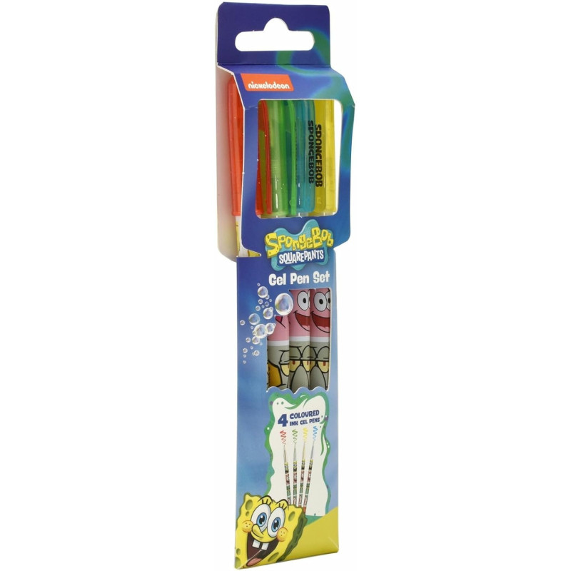 Spongebob : Bob l'éponge - Set de 4 stylos gel