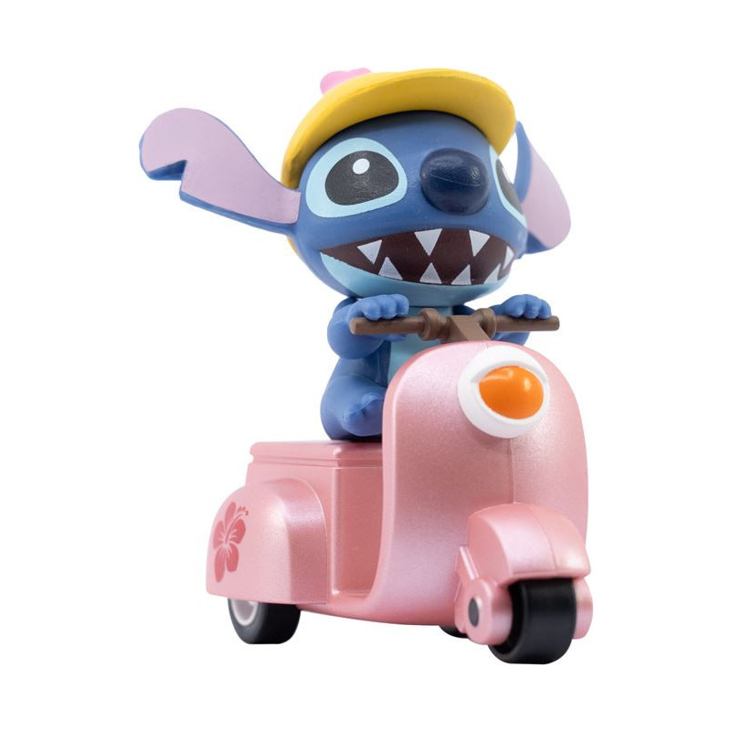 Disney - Zoom Hero Series : Mini figurine Stitch Motorcycle Pink