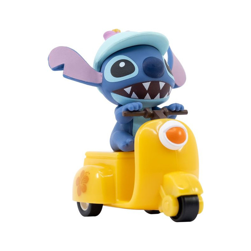 Disney - Zoom Hero Series : Mini figurine Stitch Motorcycle Yellow