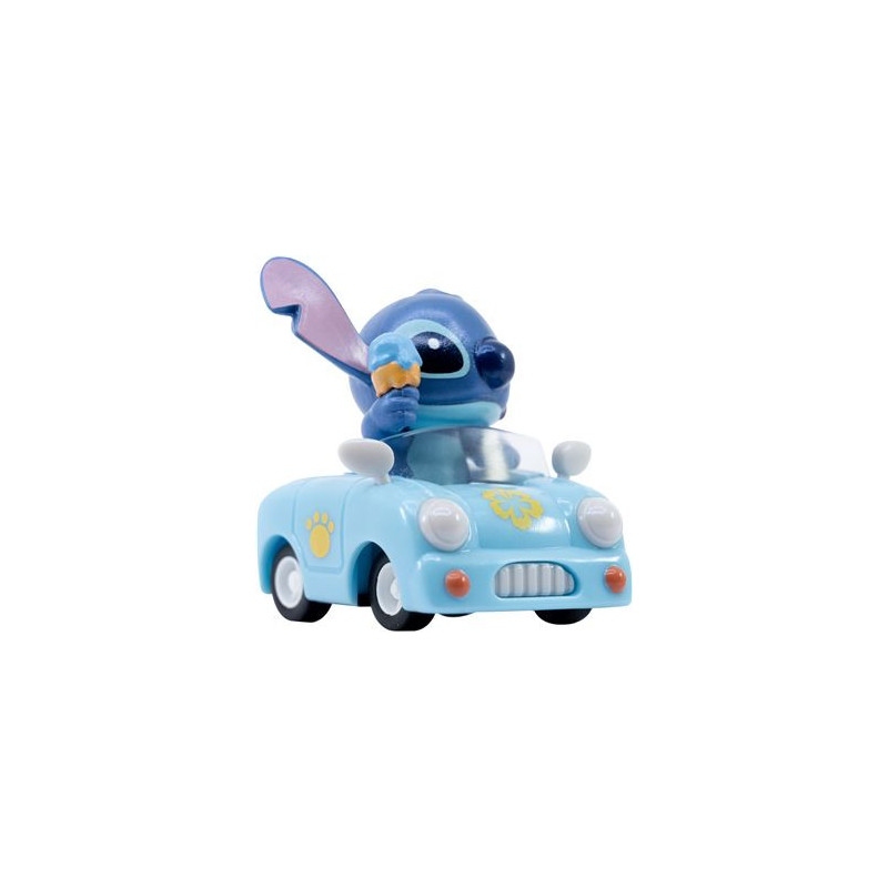 Disney - Zoom Hero Series : Mini figurine Stitch Sports Car (with ice cream) Blue